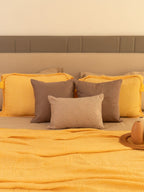 Sadyaska Buttercup Yellow Meraki Cotton Woven Bedding Gift Set 10 Pcs Product