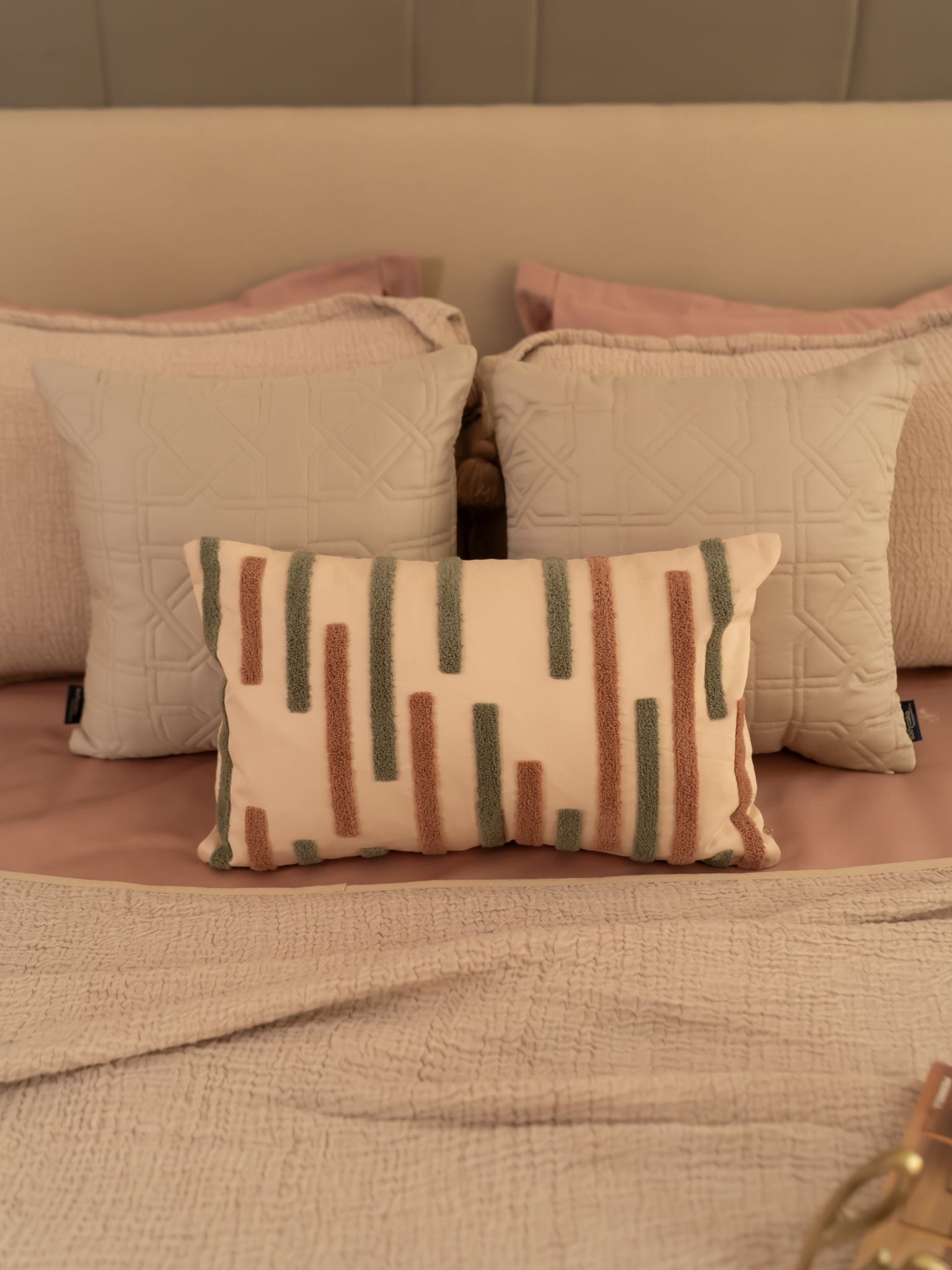 Sadyaska Greige Meraki Cotton Woven Bedding Gift Set 10 Pcs Product
