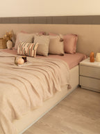 Sadyaska Greige Meraki Cotton Woven Bedding Gift Set 10 Pcs Product