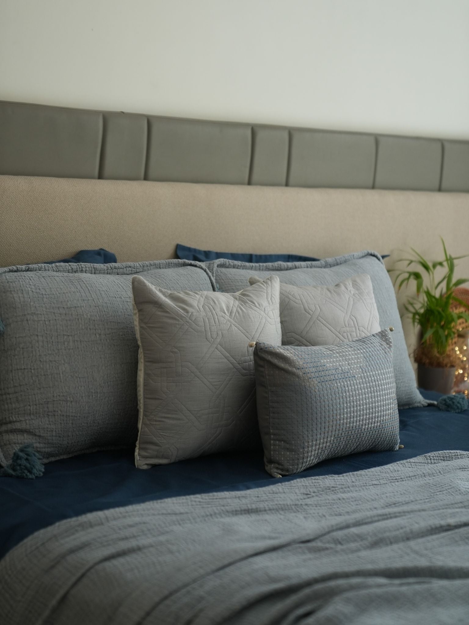 Sadyaska Indigo Meraki Cotton Woven Bedding Gift Set 10 Pcs Product