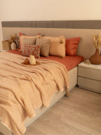 Sadyaska Peach Meraki Cotton Woven Bedding Gift Set 10 Pcs Product