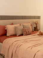 Sadyaska Peach Meraki Cotton Woven Bedding Gift Set 10 Pcs Product