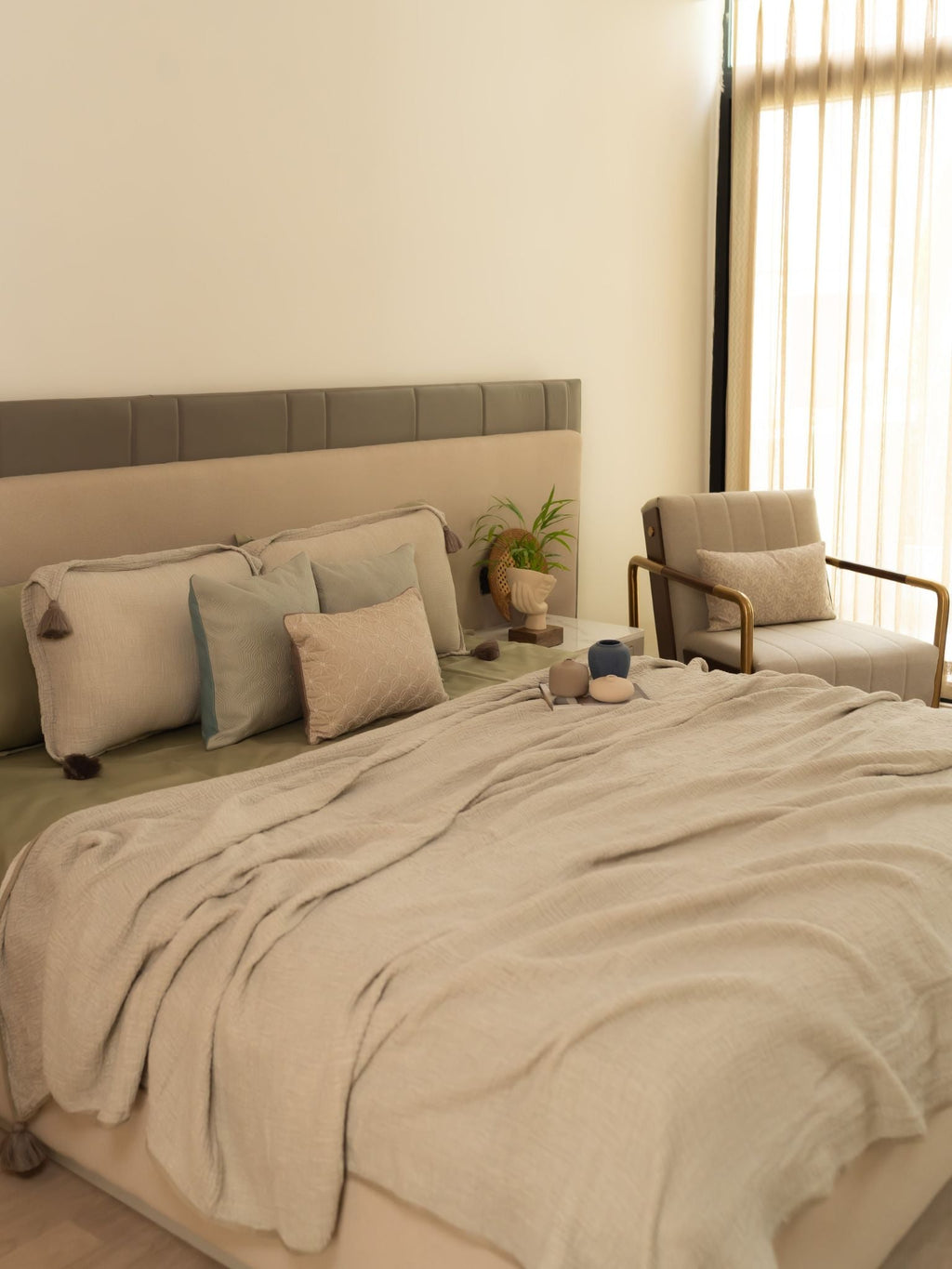 Sadyaska Meraki Sage Woven 1 Pcs Bedspread