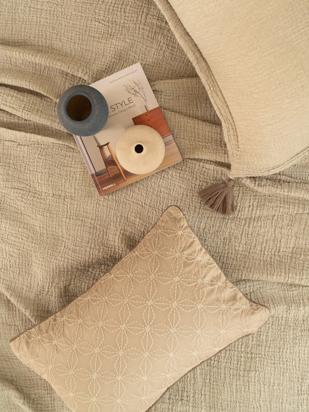 Sadyaska Sage Meraki Cotton Woven Bedding Gift Set 10 Pcs Product