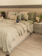 Sadyaska Sage Meraki Cotton Woven Bedding Gift Set 10 Pcs Product