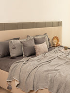 Sadyaska Meraki Slate Woven 1 Pcs Bedspread