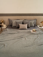 Sadyaska Meraki Slate Woven 1 Pcs Bedspread