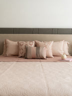Sadyaska Mirth Rose and Buff 300TC Cotton 10 Pcs Bedding Set