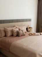 Sadyaska Mirth Rose and Buff 300TC Cotton 10 Pcs Bedding Set