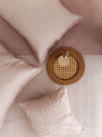 Sadyaska Mirth Rose and Buff Cotton Reversible 1 Pcs Bedspread