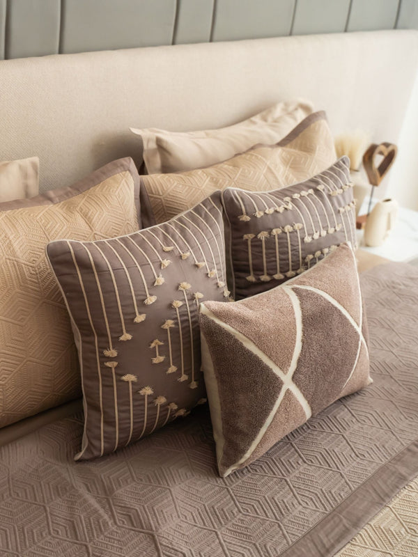Sadyaska Cairo Cotton Embroidered Taupe 16