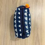 Sadyaska Indigo Printed Cotton Medium Size ed Wedding Jewelry Pouch / Cosmetic / Make Up Case Multifunction Storage 1 Pcs Quilt