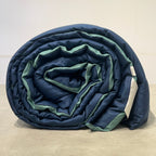 Sadyaska Navy and Turquoise 1000TC Cotton Rich Reversible Downfill 1 Pcs Quilt