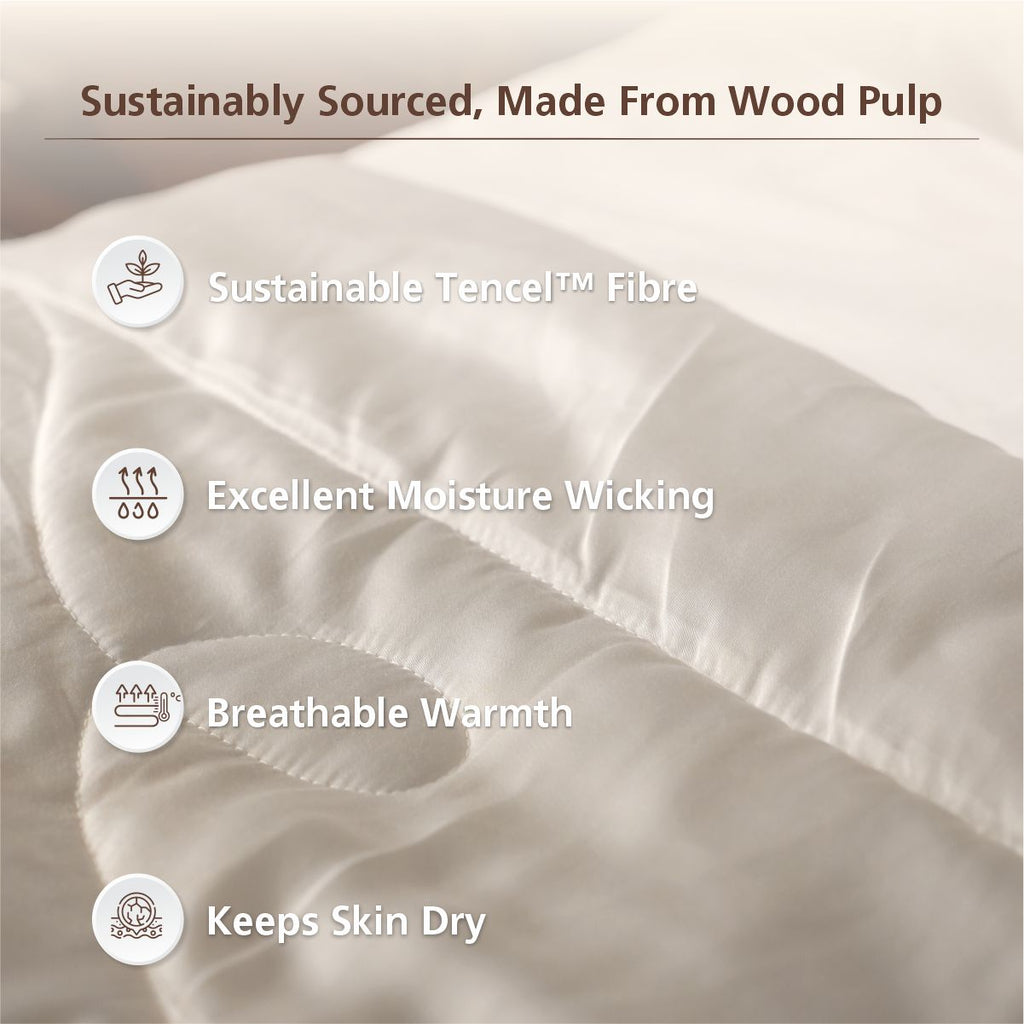Essentials Noemi Soft and Silky 300GSM Winter White Duvet Insert/Quilt