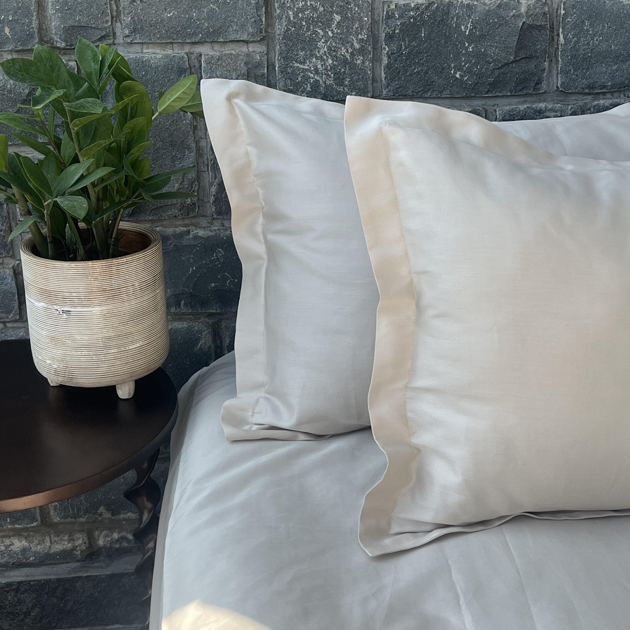 Sadyaska Luxe Oats Beige 1 Pcs Bedsheet