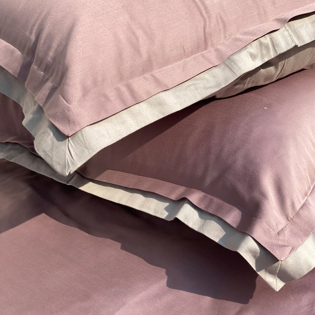 Sadyaska Old Rose Sandstone Grey Duplex 1 Pcs Bedsheet