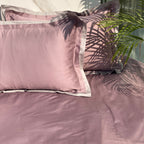 Sadyaska Old Rose Sandstone Grey Duplex 1 Pcs Bedsheet