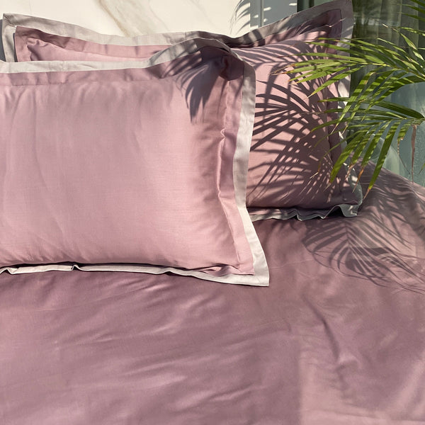 Sadyaska Old Rose Sandstone Grey Duplex 1 Pcs Bedsheet