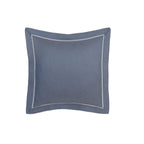Emmie 100% Egyptian Cotton Woven Blue 2PC Pillow Case Euro Set