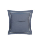 Emmie 100% Egyptian Cotton Woven Blue 2PC Pillow Case Euro Set