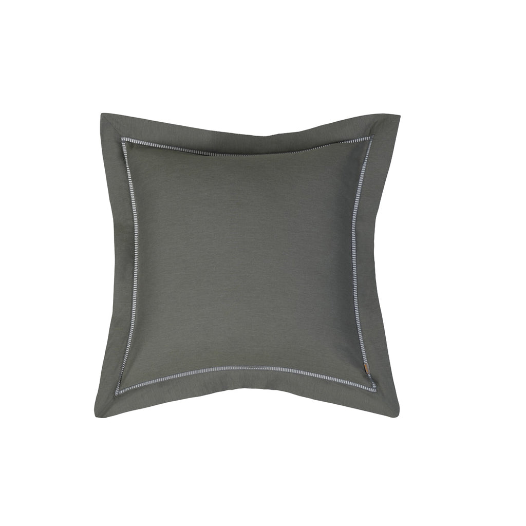 Emmie 100% Egyptian Cotton Woven Green 2PC Pillow Case Euro Set