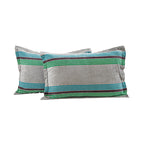 Hues Woven Metro Stripe Pillow Sham Set Blue