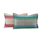 Hues Woven Metro Stripe Pillow Sham Set Pink