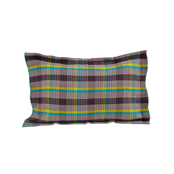 Hues Woven Metro Waffle Pillow Sham Set Blue