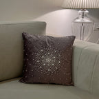 Sadyaska Decorative Pearl Lilac Velvet 16x16 1 Pcs Cushion Cover
