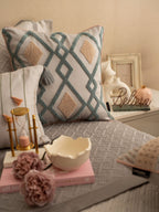 Sadyaska Poppy Pearl Grey and Slate 300TC Cotton 10 Pcs Bedding Set