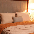 Sadyaska Rust Double Bed Reversible Heavy Winter Downfill Micro Peach 1 Pcs Quilt