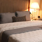 Sadyaska White Double Bed Reversible Heavy Winter Downfill Micro Peach 1 Pcs Quilt