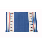Little Maspar Little Sailor Print Kids 100% Cotton Printed Rug Blue