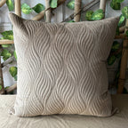 Sadyaska Ridge Champagne Gold Quilted Reversible Velvet 1 Pcs Euro Sham