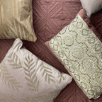 Sadyaska Quilted Blush and Beige Ripple Reversible 1 Pcs Bedspread