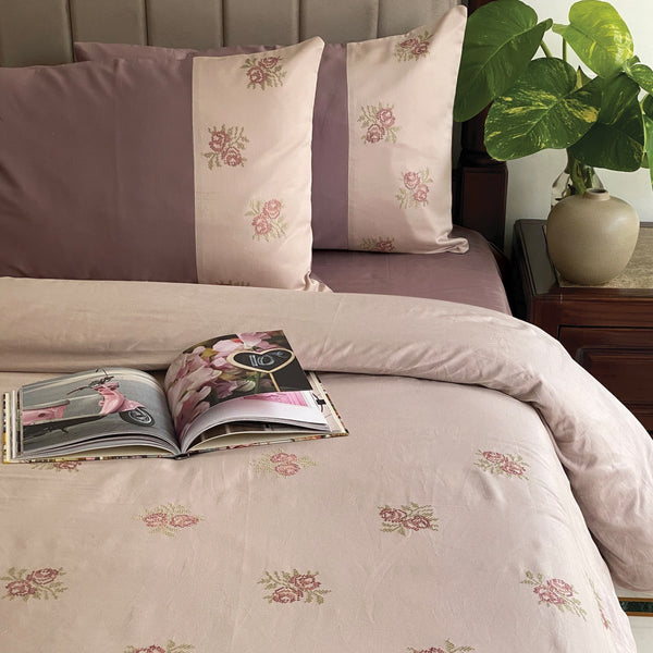 Sadyaska Rosella Buff and Old Rose Mesmeric 1 Pcs Duvet Cover
