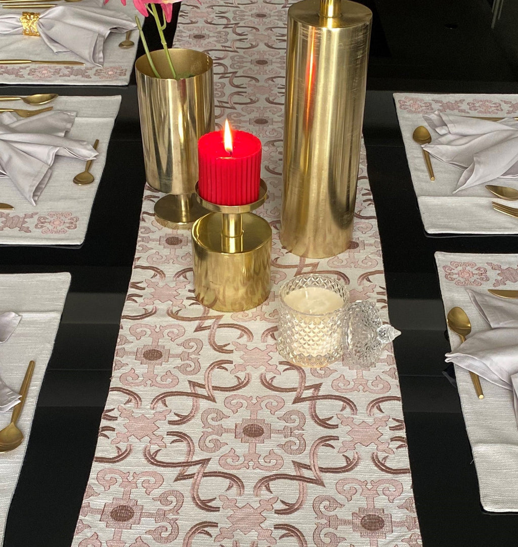 Sadyaska Geo Grey Table 1 Pcs Runner