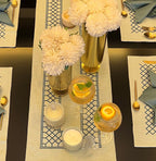 Sadyaska Zigzag Sage Green Table 1 Pcs Runner