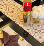 Sadyaska Geo Beige Table 1 Pcs Runner