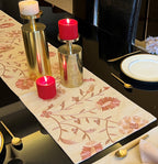 Sadyaska Floral Beige Table 1 Pcs Runner