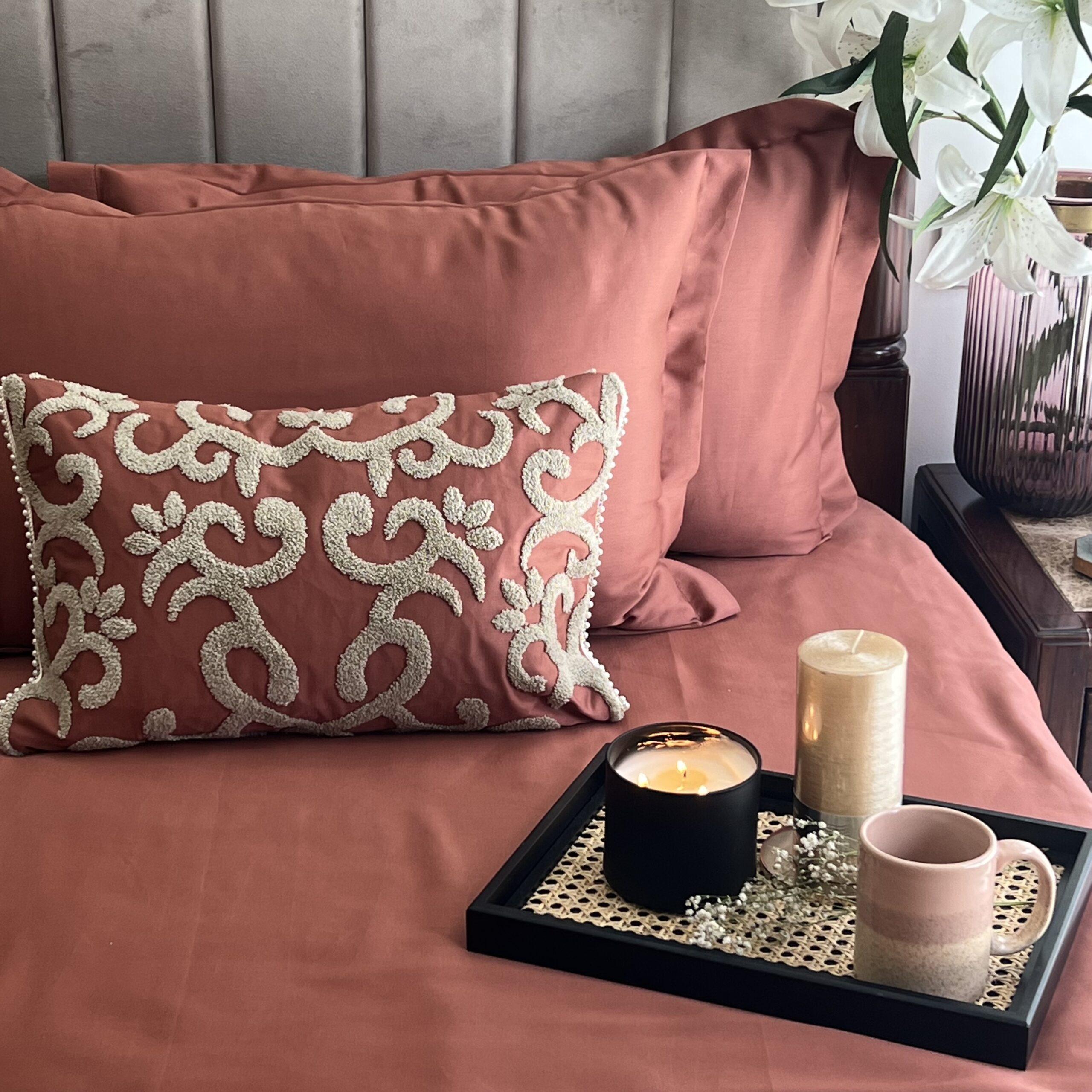 Sadyaska Glace Terracotta Treasure 1 Pcs Bedsheet