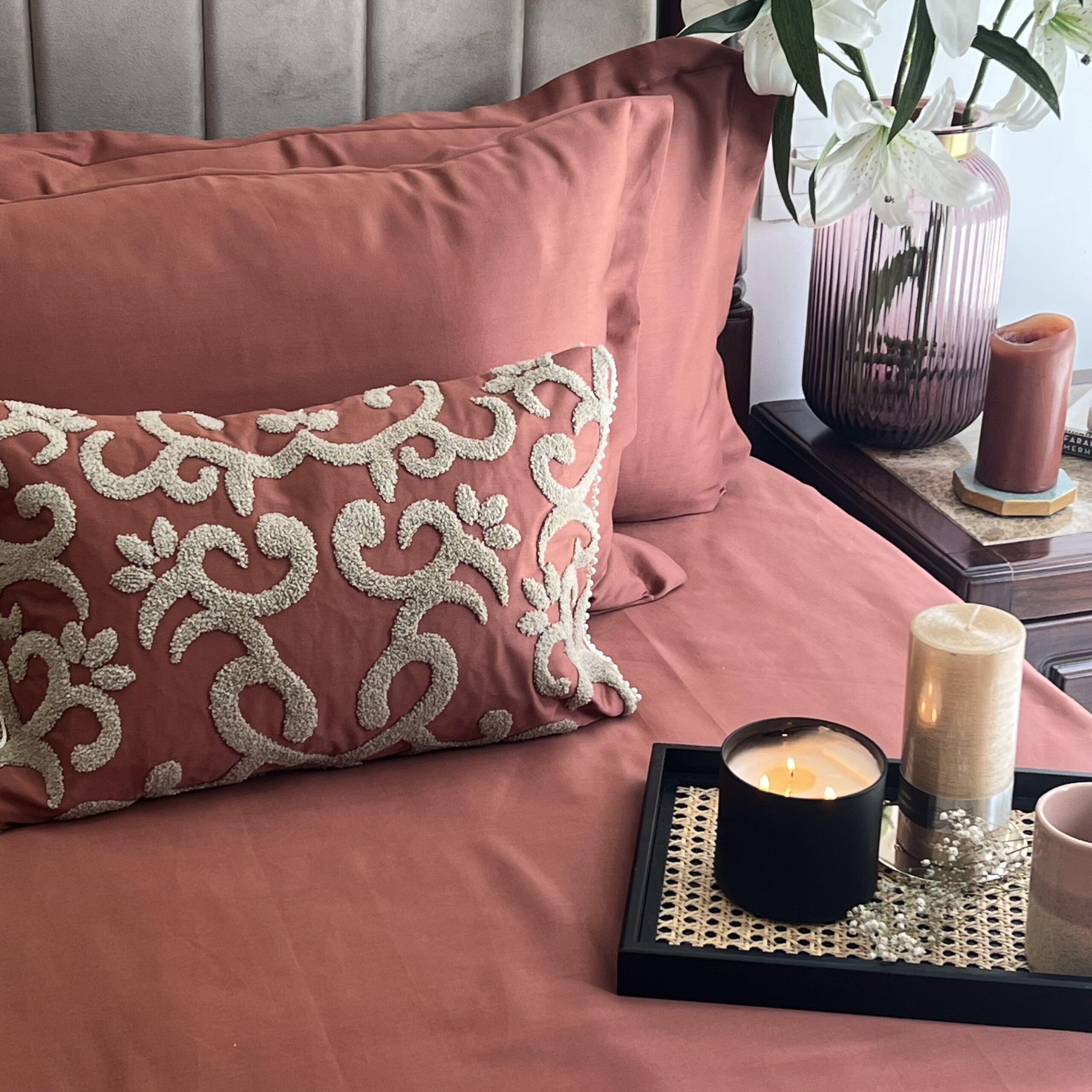 Sadyaska Glace Terracotta Treasure 1 Pcs Bedsheet