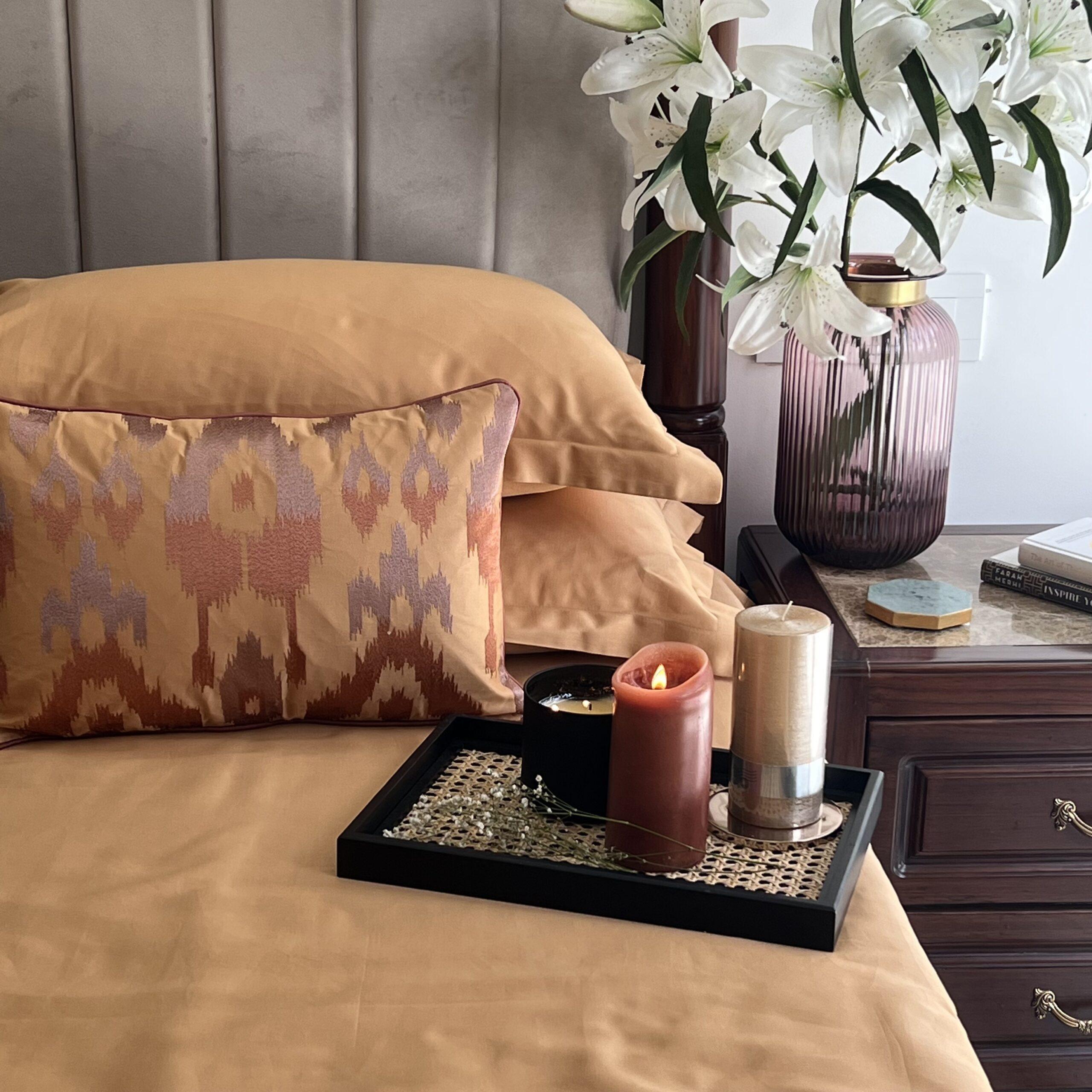 Sadyaska Majestic Honey Mustard Treasure 1 Pcs Bedsheet