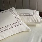 Sadyaska Checks Ivory Coffee Dreams 1 Pcs Bedsheet