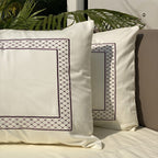 Sadyaska Checks Ivory Mauve Dreams 1 Pcs Bedsheet