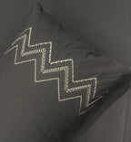 Sadyaska Chevron Dark Grey Cotton set 1 Pcs Bedsheet