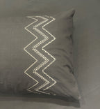 Sadyaska Chevron Dark Grey Cotton set 1 Pcs Bedsheet