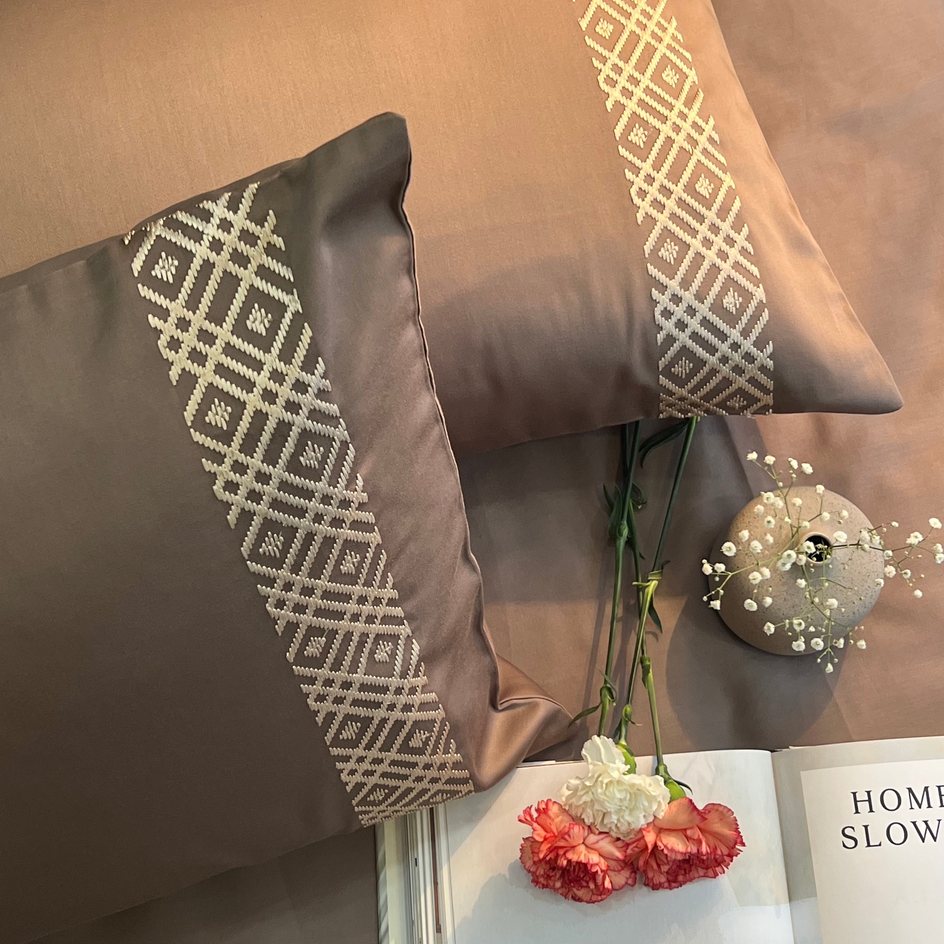 Sadyaska Classic Taupe Dreams 1 Pcs Bedsheet
