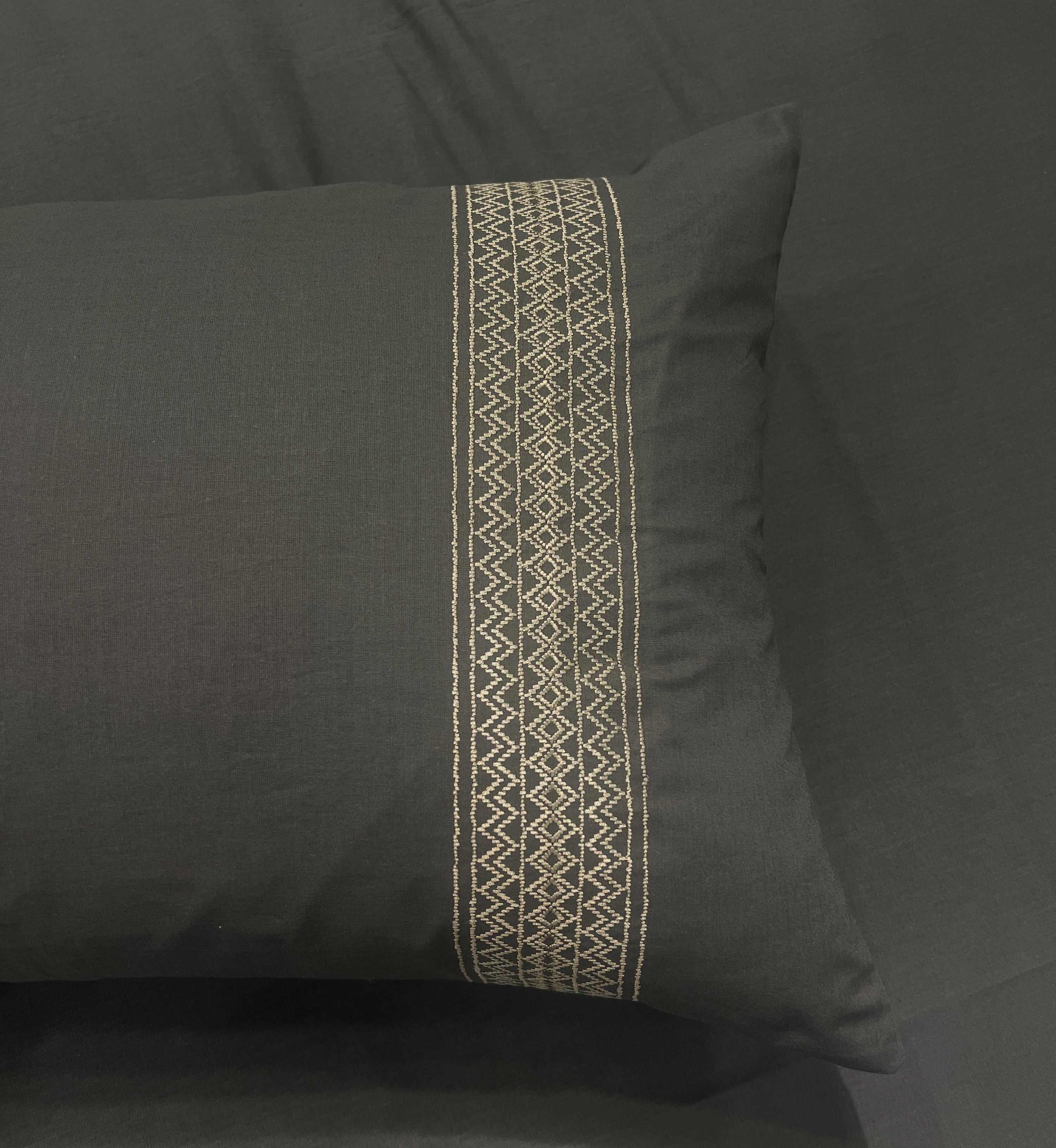 Sadyaska Cristal Dark Grey Cotton set 1 Pcs Bedsheet