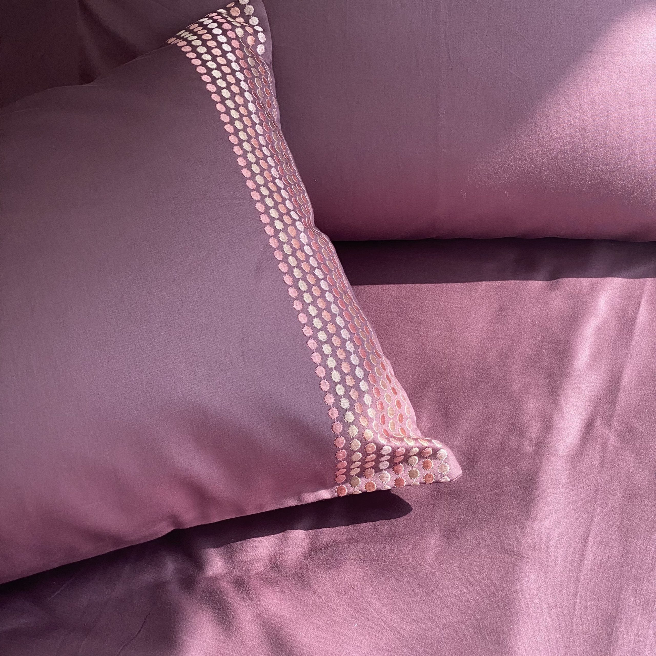 Sadyaska Dots Mauve Dreams 1 Pcs Bedsheet